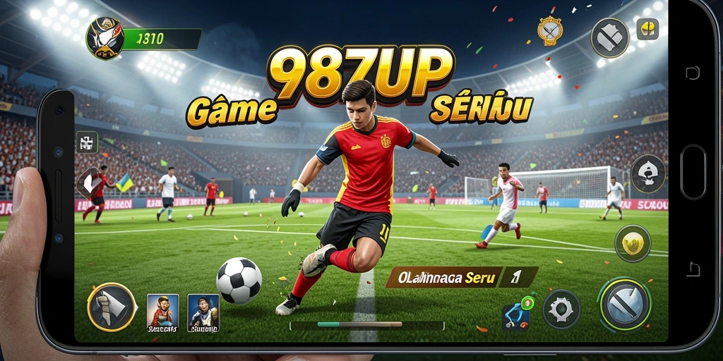 Screenshot gameplay 987UP menampilkan aksi seru dalam olahraga.