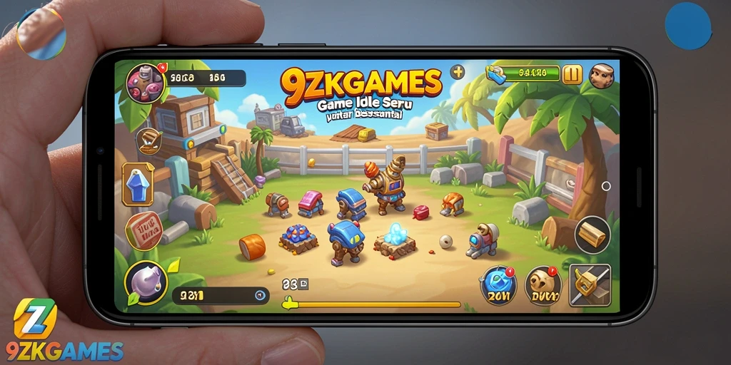 Tampilan gameplay 9ZKGAMES yang seru dan penuh aksi Idle.