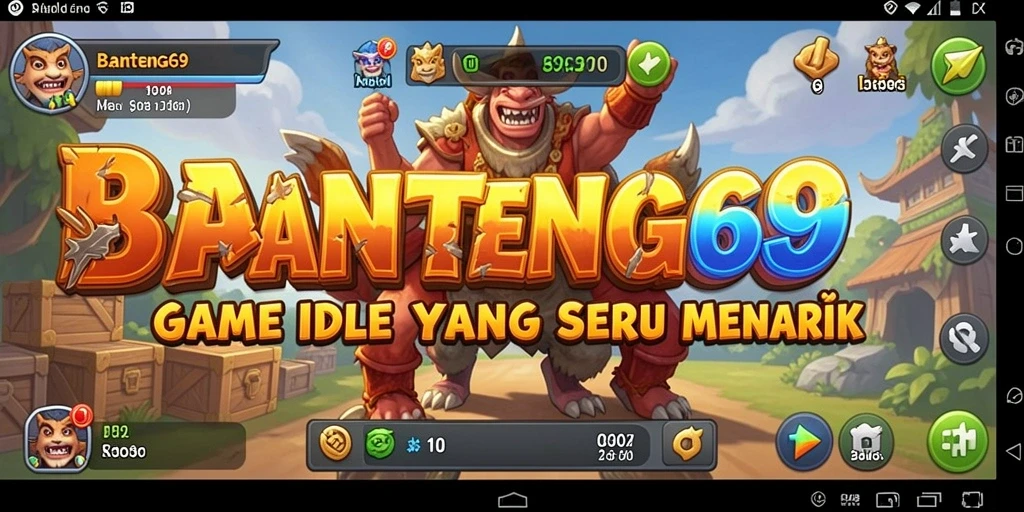 Screenshot gameplay BANTENG69 menampilkan aksi seru dan karakter unik.