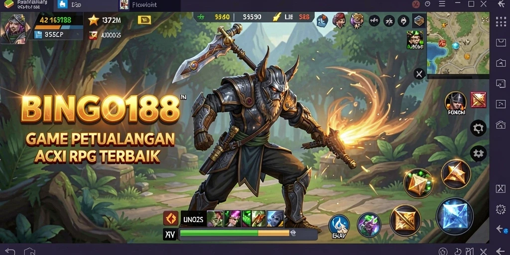 Tampilan gameplay menegangkan dari BINGO188 dengan petualangan seru.