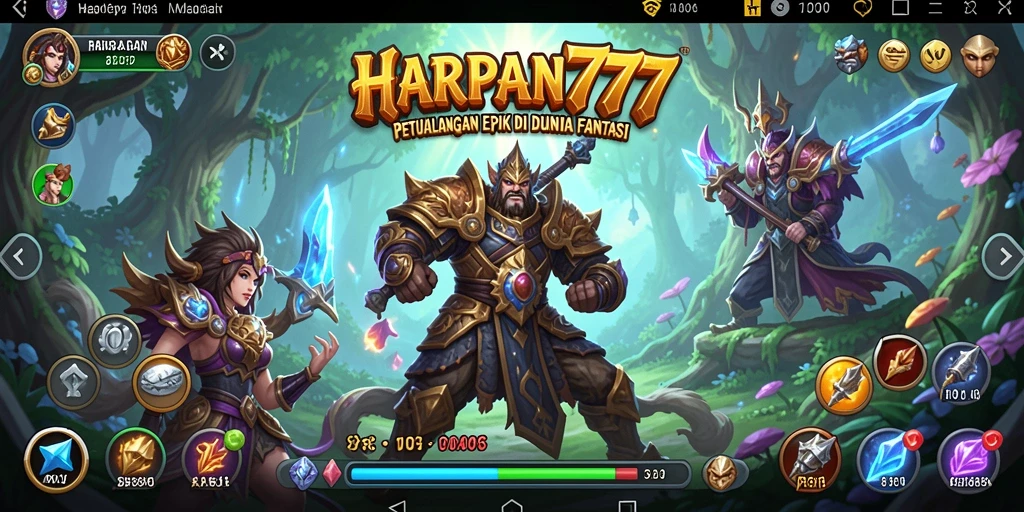 Gameplay seru dalam dunia fantasi yang luas di HARAPAN777.