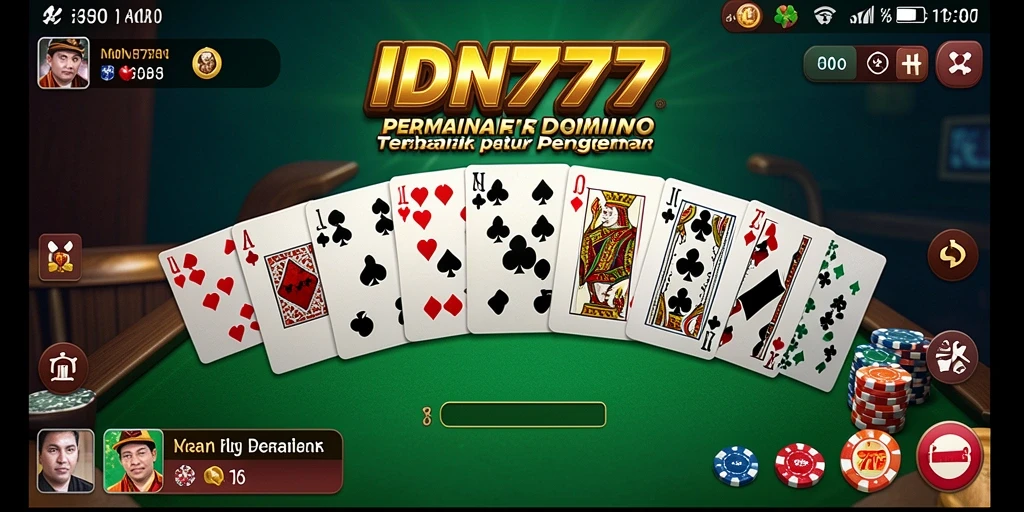 Screenshot menunjukkan gameplay Domino yang seru dan interaktif.