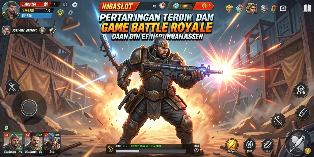 Gameplay seru dalam IMBASLOT dengan aksi Battle Royale yang mendebarkan.