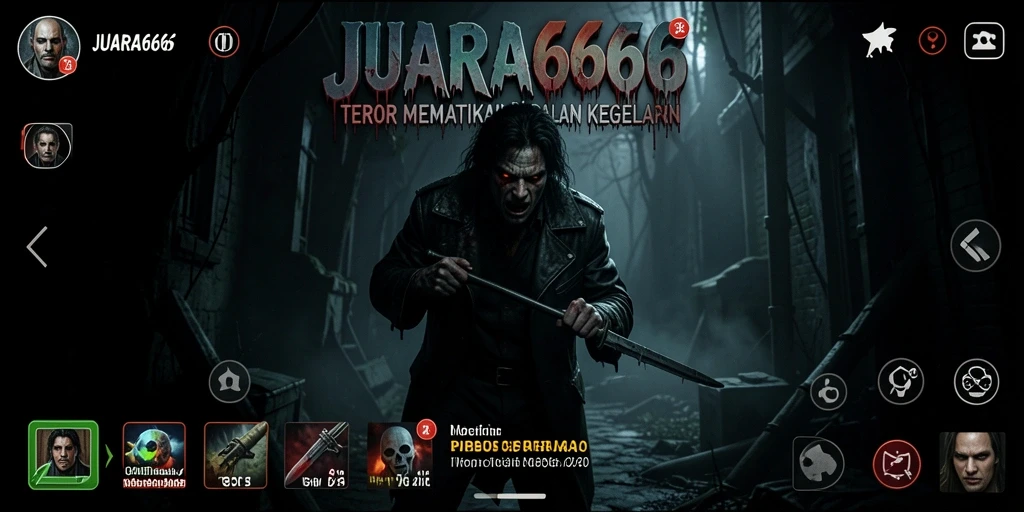 Gameplay JUARA666 yang menegangkan dan atmosfer kegelapan yang menakutkan.