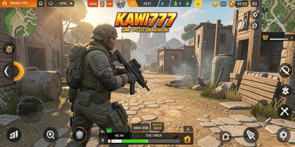 Gameplay KAWI777 yang mendebarkan dengan aksi tembak-menembak intens.