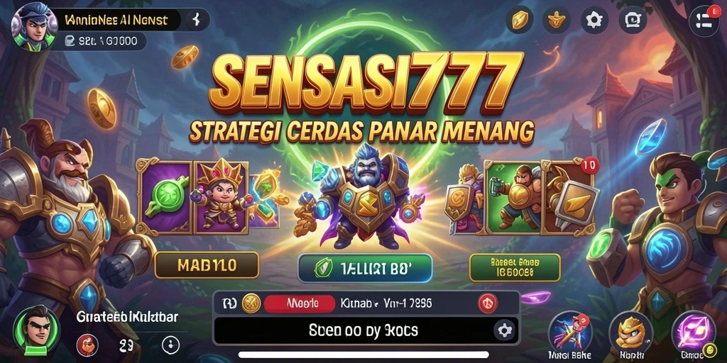 Tampilan gameplay Strategi intens dalam SENSASI777.