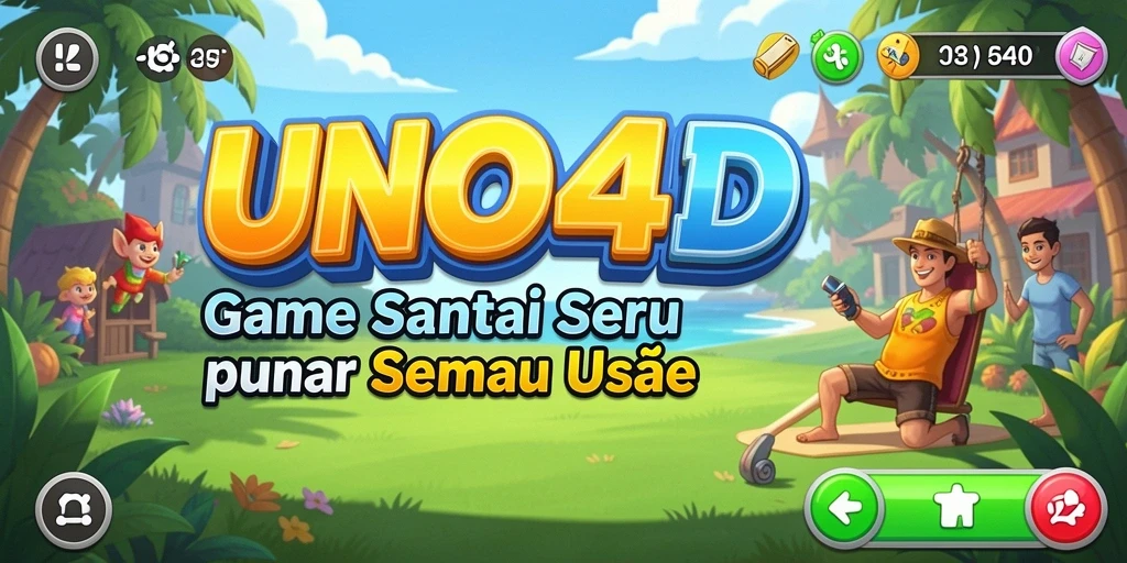 Tangkapan layar utama <strong>UNO4D</strong> menunjukkan gameplay yang seru dan interaktif.