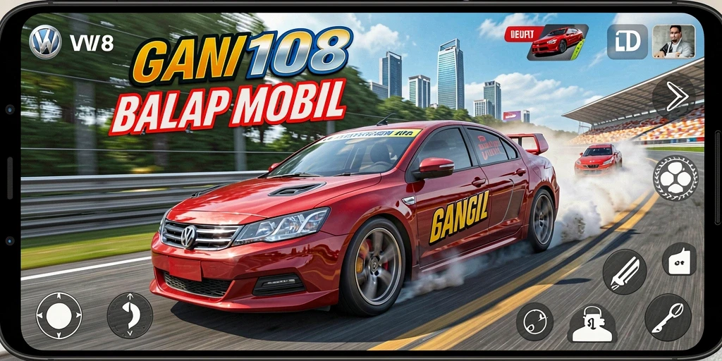 Gameplay balap seru di VW108 dengan grafis menakjubkan.